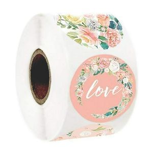 500 Thank You Round Shaped Shipping Stickers